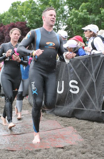 Adam and Patrick pre-race