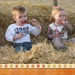 Darien and Grace at the pumpkin patch
			 